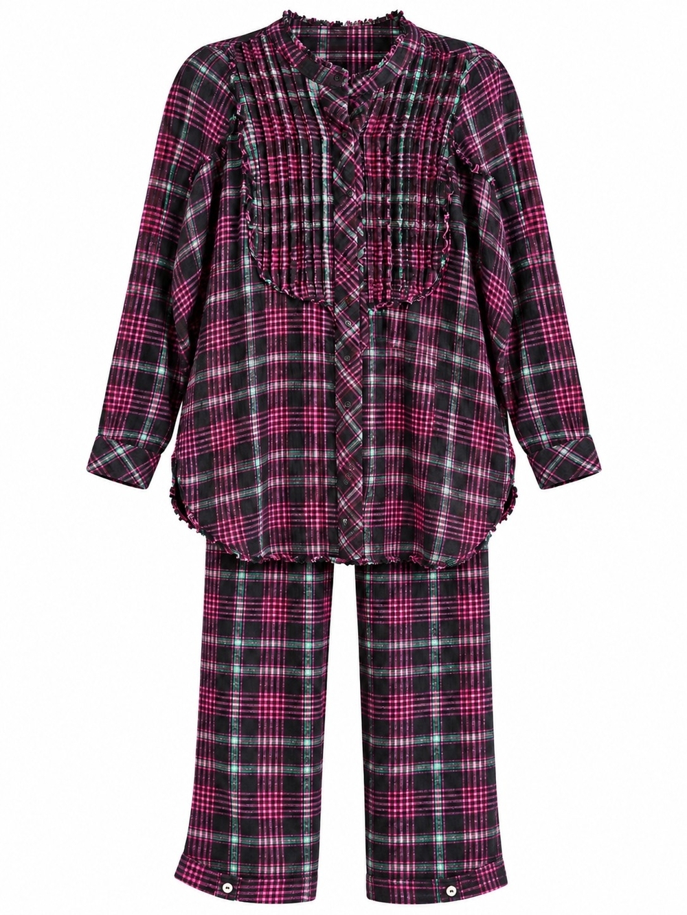 Free People Intimately Plaid About You Flannel Pajama Set XS Warm Fall